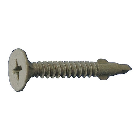 Self-Drilling Screw, #8 X 1-1/4 In, Dagger Ceramic Coating Steel Wafer Head Phillips Drive, 5000 PK