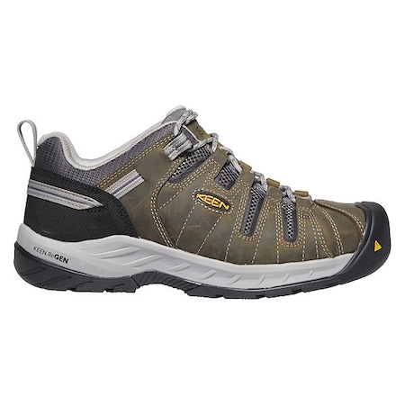Size 8-1/2 Men's Hiker Shoe Steel Work Shoe, Gargoyle/Paloma