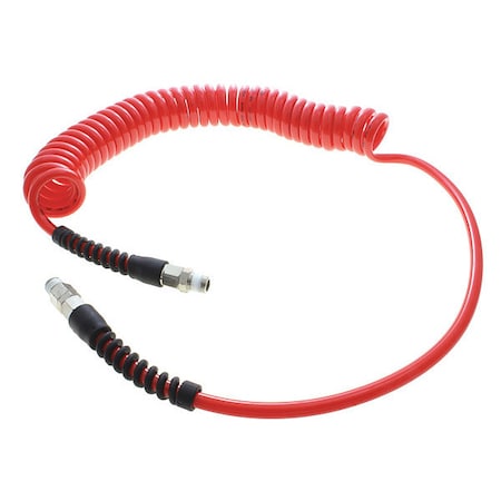 Coiled Air Hose,3/8 ID X 24 Ft.