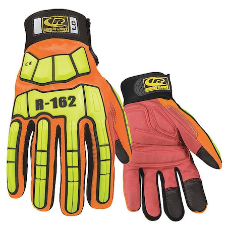 Impact Resistant Gloves,Orange,XS,PR