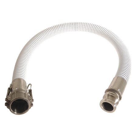 Food Grade Hose,2 ID X 25 Ft.,Clear