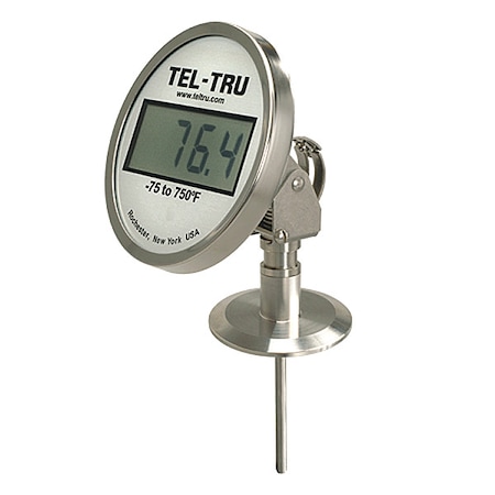 Digital Dial Thermometer,2-1/2 Stem L
