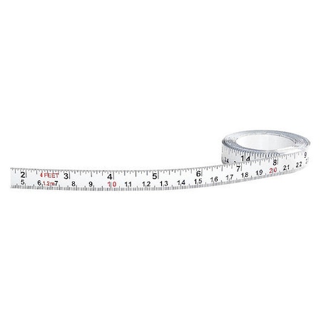 48 In Adhesive Tape Measure, 1/2 In Blade