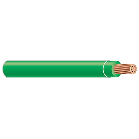 Building Wire, XHHW, 14 AWG, 500 Ft, Green, Nylon Jacket, PVC Insulation