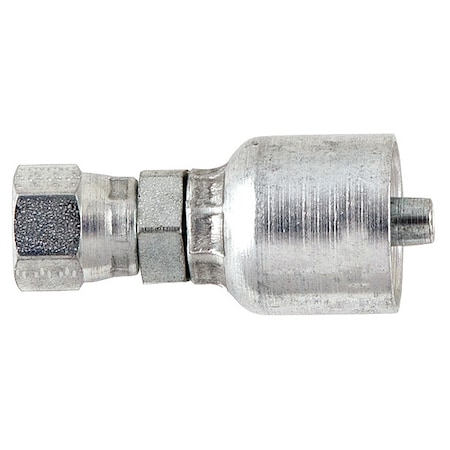 Crimp Fitting,1/2 I.D.,7/8,F,JIC