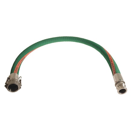Chemical Hose Assembly,2 ID X 12 Ft.