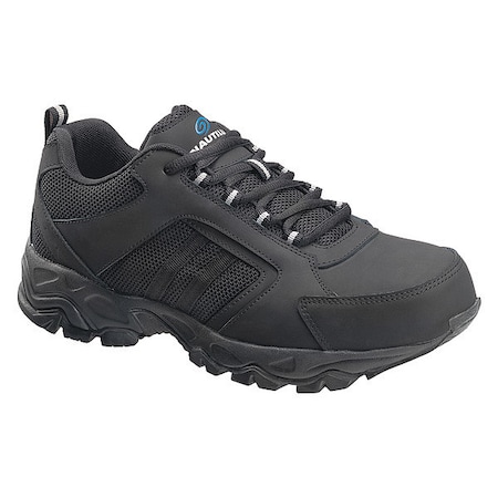 Size 9-1/2 Men's Athletic Shoe Steel Work Shoe, Black