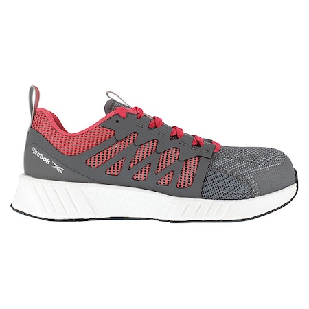 Athletic Shoe,M,9 1/2,Gray,PR