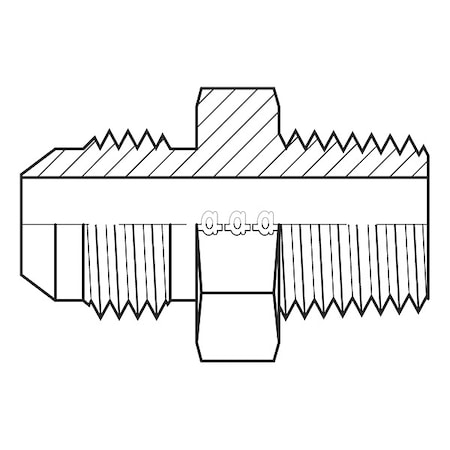 Hose Adapter,3/8,JIC,1/8,BSPT