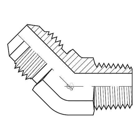 Hose Adapter,1/4,JIC,1/8,BSPT