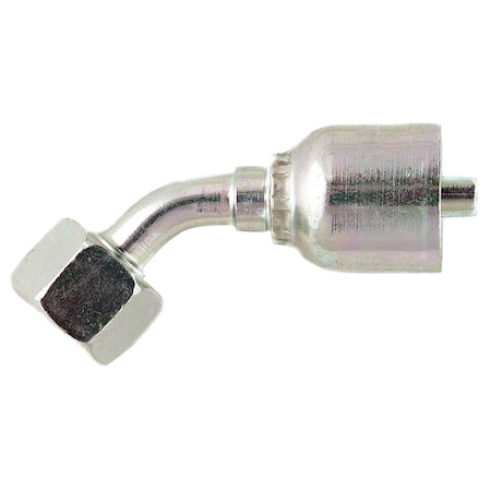 Crimp Fitting,45 Deg.,3/8 I.D.,F,BSPP