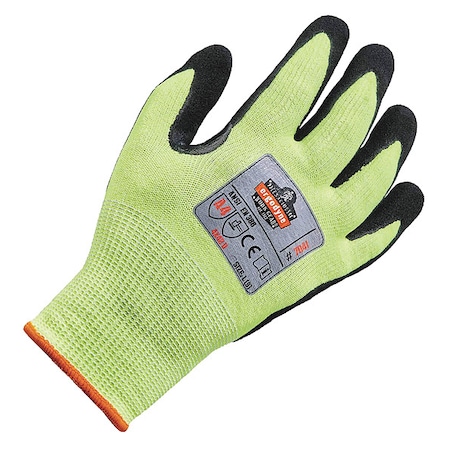 Coated Gloves,Nitrile,Dry/Oily/Wet,XL,PR