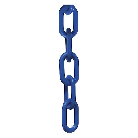 Plastic Chain,2 Size,25 Ft. L,Blue