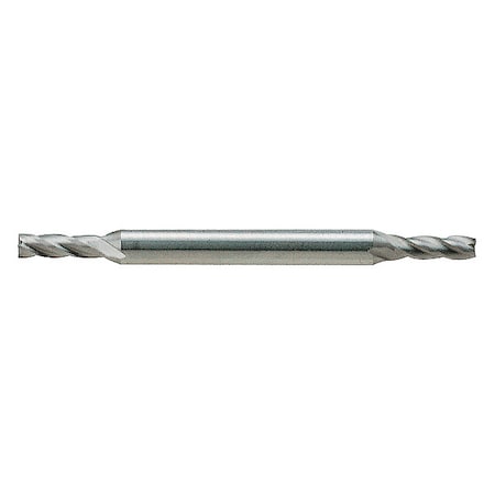 Square End Mill, Double End, 1/8, Cobalt, Number Of Flutes: 4