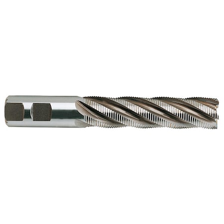 Cobalt End Mill,Single,1inDia,Non-Center