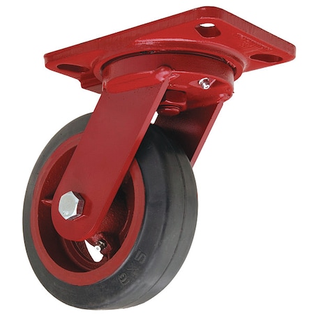 Plate Caster,410 Lb. Load Rating