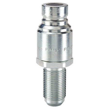 Hydraulic Quick Connect Hose Coupling, Steel Body, Push-to-Connect Lock, 1-5/16-12 Thread Size