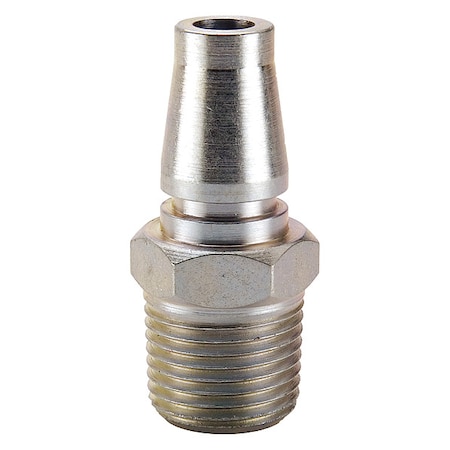 Quick Connect Hose Coupling, Push-to-Connect Lock, 3/8-18 Thread Size
