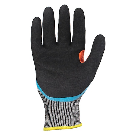 Insulated Winter Gloves,M,HPPE Back,PR