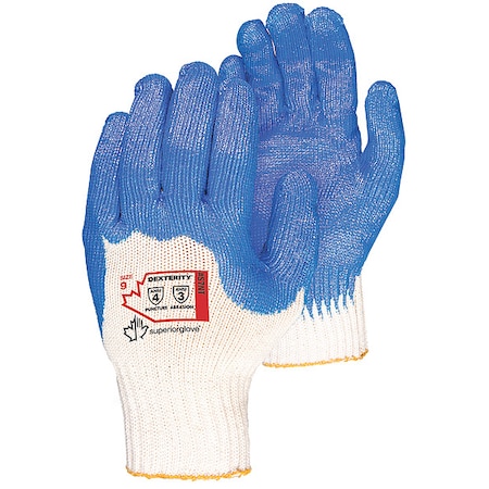 Knit Gloves,Blue/White,PK12