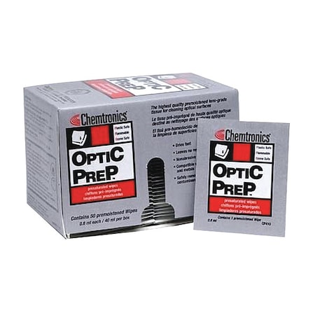 Optical Wipes,8 1/4 X 4,50 Ct,PK50