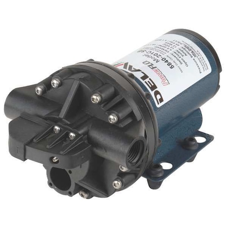 Diaphragm Pump, Polypropylene, Santoprene(R), 12VDC, 4.0 GPM