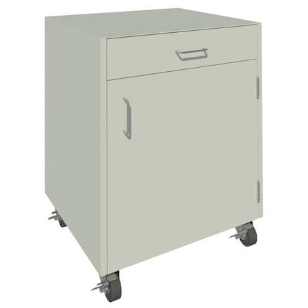 Mobile Cabinet,32-3/8 H,Pearl White