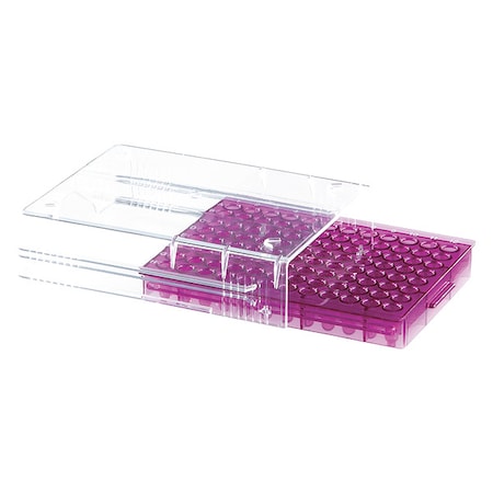 Low Temp PCR Rack,96 Well,Purple,PK5
