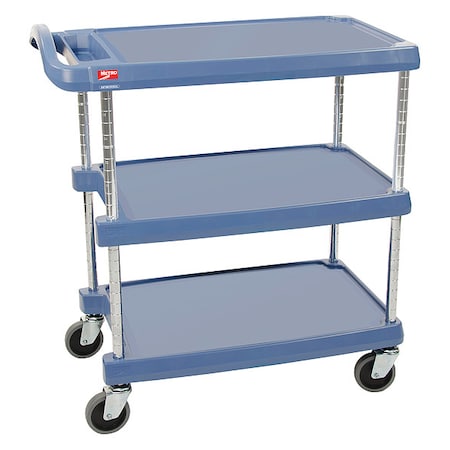 Laboratory Utility Cart,Blue,35-1/2 H