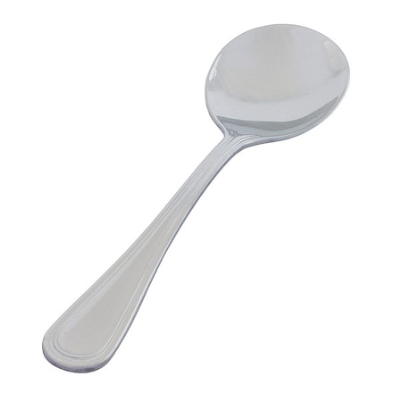 Bouillon Spoon,5 3/4 In L,Silver,PK12