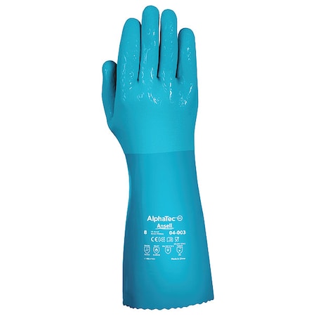 Chemical Resistant Gloves,Blue,PR