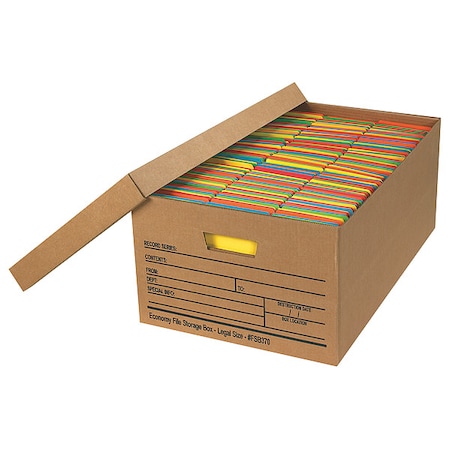 Economy File Storage Boxes, 24 X 15 X 10, Kraft, 12/Case