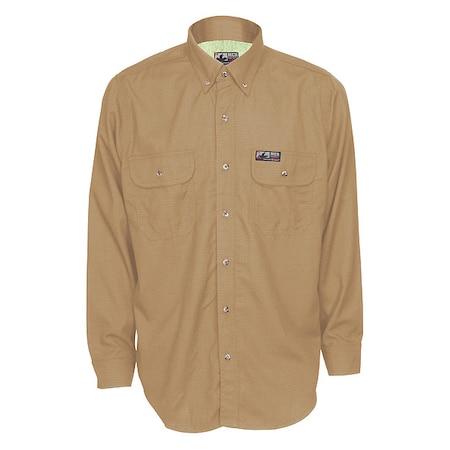 Flame-Resistant Collared Shirt,4XL Size