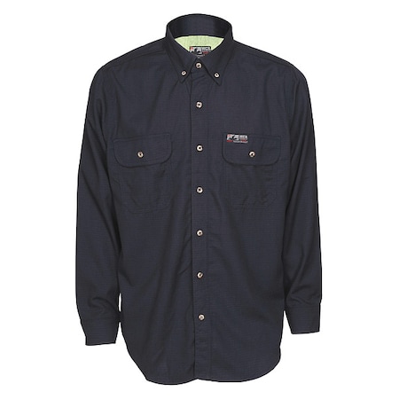 Flame-Resistant Collared Shirt,XL Size