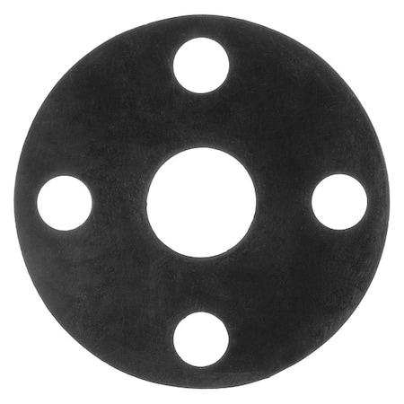 Full Face Viton Flange Gasket For 1-1/2 Pipe, 1/16 Thick, #300