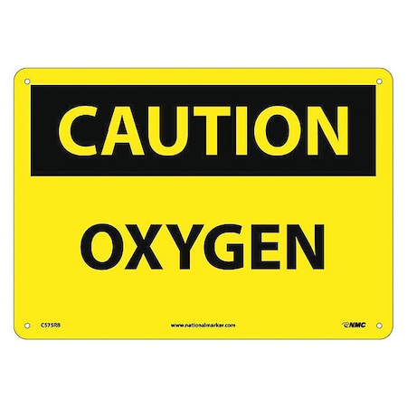 Caution Oxygen Sign, C575RB