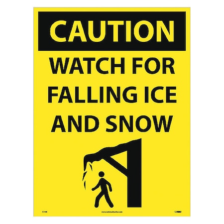 Caution Watch Fot Ice And Snow Sign Sign, C749E