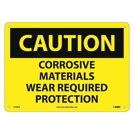 Corrosive Materials Wear Req.. Sign, C448RB
