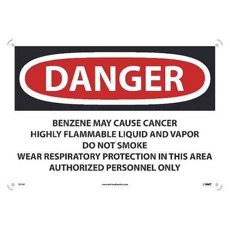 Danger Benzene May Cause Cancer Sign, D27AC