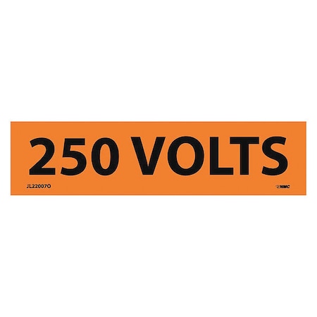 Electrical Marker, 250 Volts, Pk25