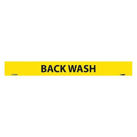 Back Wash Pressure Sensitive, Pk25, C1016Y