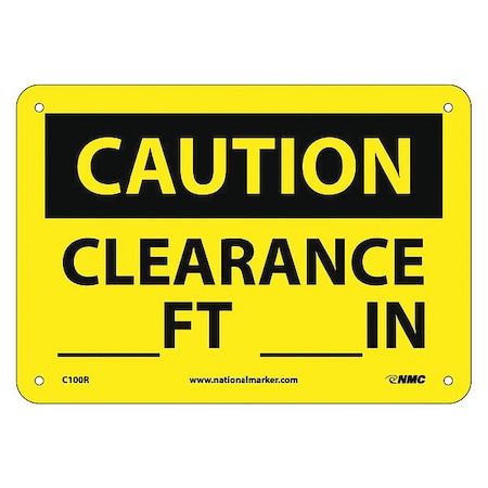 Caution Clearance Sign, C100R