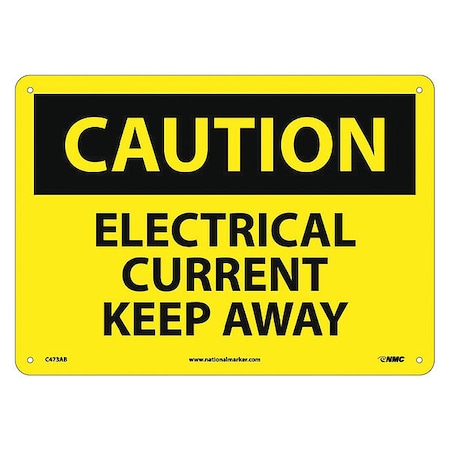 Caution Electrical Current Keep Away Sign, C473AB