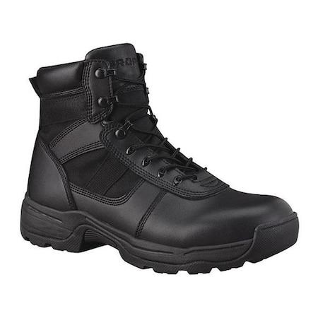 Boots,7-1/2,EE,Black,Plain,Unisex,PR