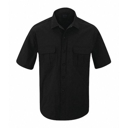 Short Sleeve Shirt,2XL,Black