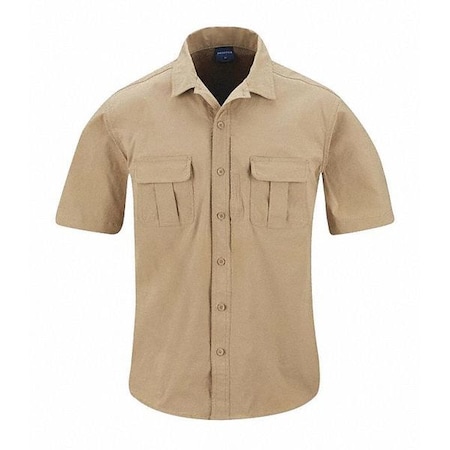 Short Sleeve Shirt,XL,Khaki