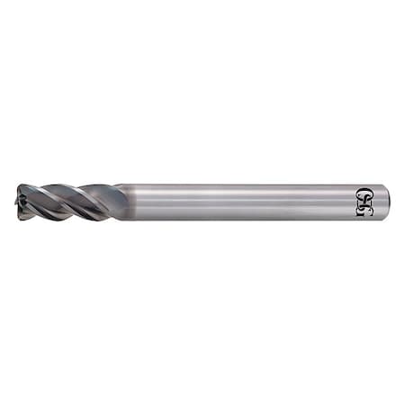 Corner Radius End Mill, Overall 2 L, Flute Type: Spiral
