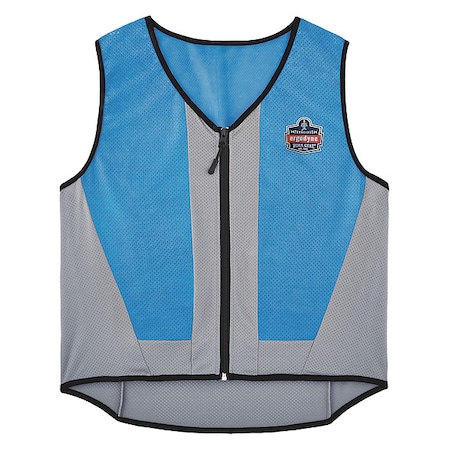 Cooling Vest,4 Hr. Time,M Size,Blue