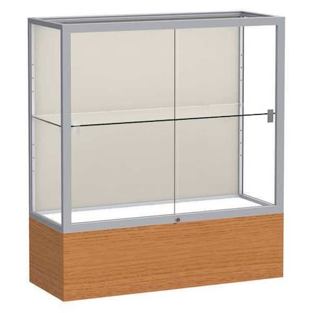 Counter Display Case 36x40x14, Plaque, Satin