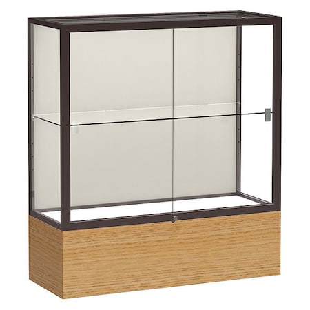 Counter Display Case 36x40x14, Plaque, Bronze